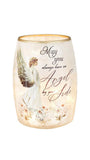 Stony Creek - 5.5" Frosted Glass Lighted Vase - Angel by Your Side