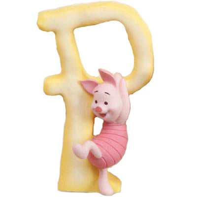 Enesco - Disney Pooh & Friends - Magnetic Alphabet Letter "P"