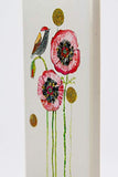 Flatyz - Twin Wick Flat Candle - Bird On Poppies