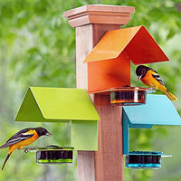 Couronne - The Cottage - House Bird Feeder - Red