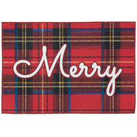 Olivia's Home - 22x32 Indoor/Outdoor Accent Rug - Merry Plaid