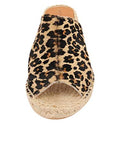 Patricia Green - Peep-Toe Espadrille - Shen - Leopard Haircalf - Size 9