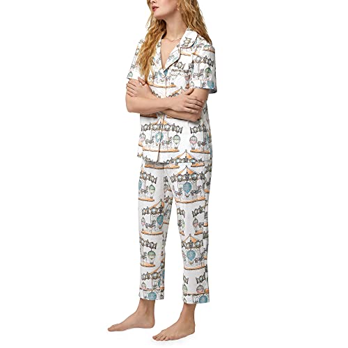 BedHead - S/S Poplin Capri PJ Set - Carousel - X-Small