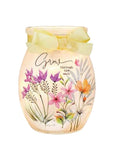 Stony Creek - 4" Glass USB Lighted Jar w/Yellow Ribbon - Encouragement Floral