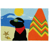 Jellybean - Indoor/Outdoor Rug - Surfer Dude Dog