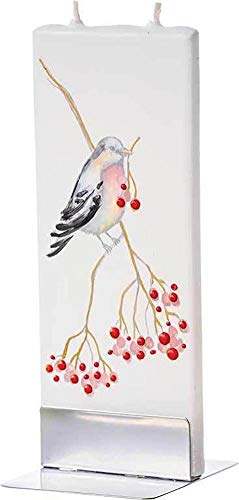 Flatyz - Twin Wick Flat Candle - Bird with Branch in Beak