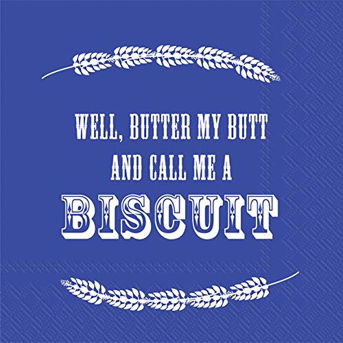 Boston International - 3-Ply 5" Cocktail Napkins - Butter My Butt