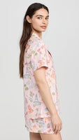 BedHead - S/S Cotton Poplin Shorty PJ Set - Charming Charleston - Small