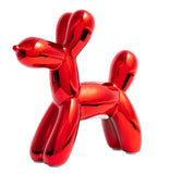 Interior Illusions - 7.5" Poodle Balloon Animal Bank - Red