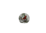 Stony Creek - Frosted Glass - 10" Round Lighted - Winter Snow Cardinals