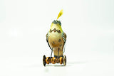 Mullanium - Steampunk Inspired Sculpture - Pastel Silver Eye on Wheels
