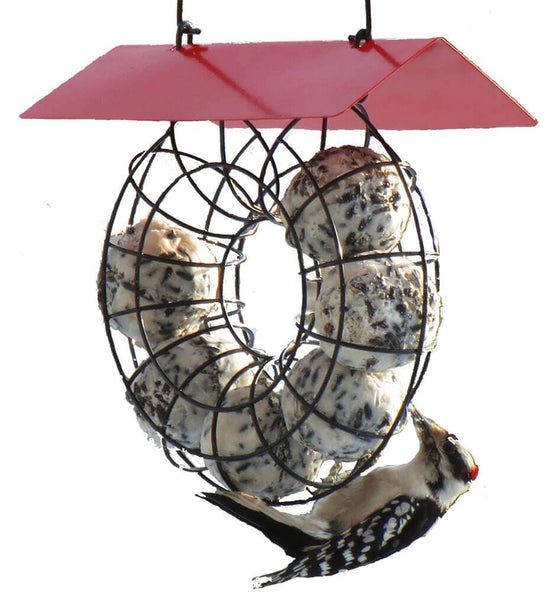 GC - Songbird Essentials - Suet & Seed Ball Feeder Red Roof