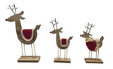 Boston International - Red Birch Reindeer Set