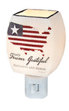 Stony Creek - 4.75" Frosted Glass Night Light - Honor & Freedom