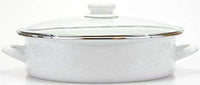 Golden Rabbit Enamelware - 8 qt. Sauté Pan - White