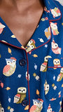 BedHead - L/S Shorty Stretch Jersey PJ Set - Autumn Owls - Small