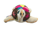 Twoolies - Stuffed Colorful Wool Animal - Sea Turtle - Large - 9" Long