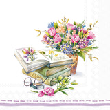 Boston International - 3-Ply 5" Cocktail Napkins 20 Count - Spring Novels