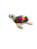 Twoolies - Stuffed Colorful Wool Animal - Sea Turtle - Large - 9" Long