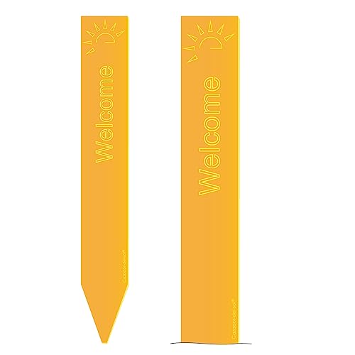 Cazador-del-sol - 20'' Inspirational Sign - Welcome Yellow