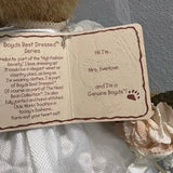 Boyds Bears - 12" Stuffed Bears & Stand - Mr. Groom and Mrs. Bride Everlove