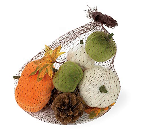 Boston International - Felted Pumpkins in a Bag - Orange
