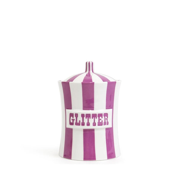 Jonathan Adler - Canister - Vice - Glitter - Purple/White