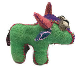 Twoolies - Stuffed Colorful Wool Animal - Bull - Small - 5" Tall