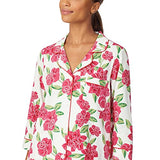 BedHead - 3/4 Sleeve Cropped Stretch Jersey PJ Set - Send Her Flowers - Large