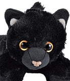 Wild Republic Black Cat Plush, Stuffed Animal, Plush Toy, Gifts for Kids, Hug’Ems 7"