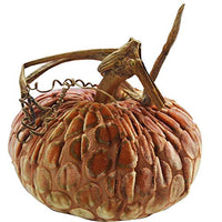 Plush Pumpkin - Kevin O'Brien Velvet - Pink & Gold Dot - 4"