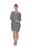 PJ Harlow - 2 Piece Knit Pajama Set - Dark Silver - Large