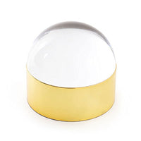 Jonathan Adler - Globo Box - Brass & Clear - Medium