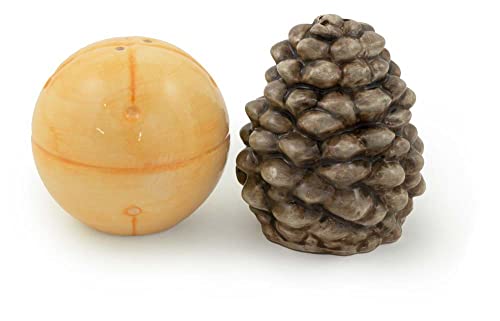 Boston International - Salt & Pepper Set - Pinecones & Bells