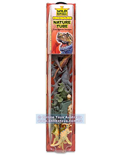 Wild Republic - Tube of Figurines & Play-mat - Dinosaurs