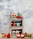 Boston International - Salt & Pepper Set - Wallace Plaid Santa Gnome