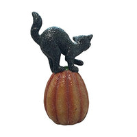 Giftcraft - Cats On Pumpkin Figurines - Set of 3