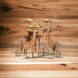 Bovano - Wall Sculpture - Giraffe Scene w/ 5 Giraffes