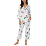 BedHead - 3/4 Sleeve Cropped Sateen PJ Set - Nightcap - Large