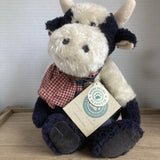 Boyds Bears - Plush Cow in Overalls - Angus Macmoo