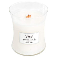 WoodWick - Medium Crackling 9 Oz. Candle - White Teak