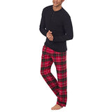 Bedhead - Men's Henley Flannel PJ Set - Nicholas Plaid - X-Small