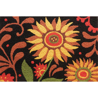 Prairie Sunflowers Jellybean Accent Washable Rug 20" x 30" JB-JB084