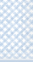Boston International - Paper Guest Towel 16 Count - Gingham Light Blue