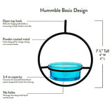 Couronne - 7" Hanging Sphere Bird Feeder - Aqua