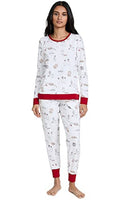 BedHead - L/S Pullover Crew & Jogger PJ Set - Milk & Cookies - Large