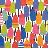 Boston International - 3-Ply 5" Cocktail Napkins - Buoys