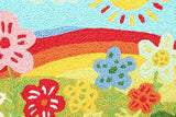 Jellybean - 30x20 Indoor/Outdoor Accent Rug - Groovy Flowers
