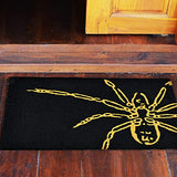 Jellybean - 30x20 Indoor/Outdoor Accent Rug - Golden Spooky Spider