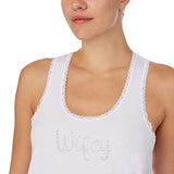 Kensie - Tank & Boxer PJ Set - Wifey - Medium White